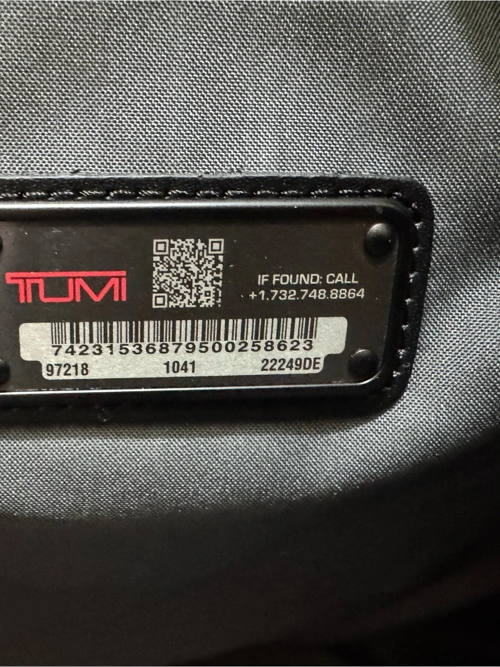 TUMI x Subaru Travel Satchel Double Ballistic Duffle Bag Nylon Black 22249DE